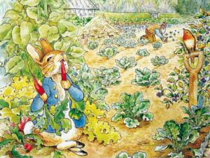 Peter Rabbit's Garden Snack Books & Reading Jigsaw Puzzle By New York Puzzle Co