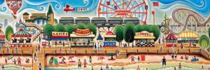 Coney Island Carnival & Circus Panoramic Puzzle By New York Puzzle Co