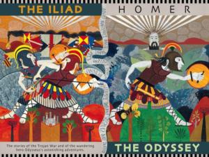 Iliad & Odyssey Books & Reading Jigsaw Puzzle By New York Puzzle Co