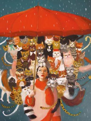The Cat Countess Nostalgic & Retro Jigsaw Puzzle By New York Puzzle Co