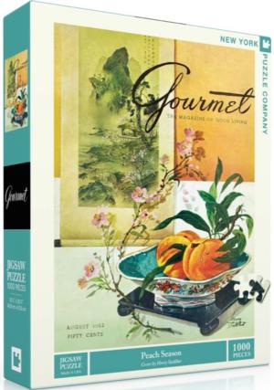 Peach Season Fruit & Vegetable Jigsaw Puzzle By New York Puzzle Co