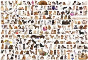 The World of Dogs - Scratch and Dent Pattern & Geometric Jigsaw Puzzle By Eurographics