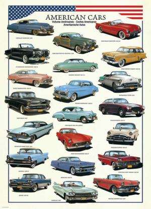American Cars Collage Jigsaw Puzzle By Eurographics