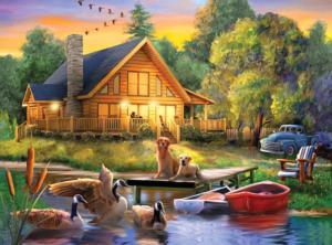Guardians Of The Lake Cabin & Cottage Jigsaw Puzzle By Kodak