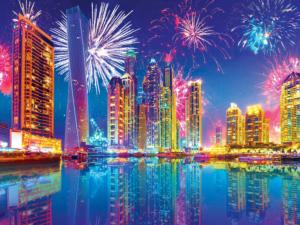 Kodak 550 - Fireworks Display, Dubai Asia Jigsaw Puzzle By Kodak