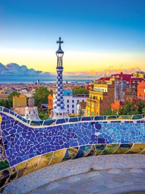 Park Guell In Summer, Barcelona, Spain Travel Jigsaw Puzzle By Kodak