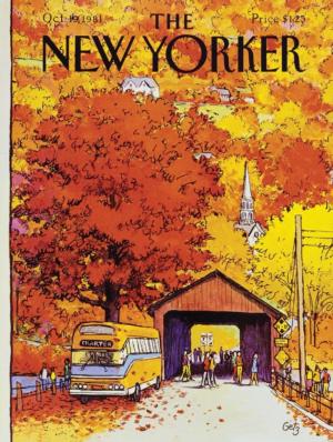 Covered Bridge Magazines and Newspapers Jigsaw Puzzle By New York Puzzle Co