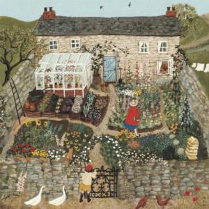 The Walled Garden Cabin & Cottage Jigsaw Puzzle By New York Puzzle Co
