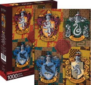 Harry Potter Crests - Scratch and Dent Harry Potter Jigsaw Puzzle By Aquarius