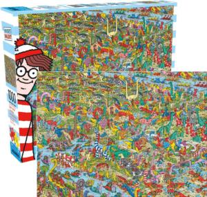 Where's Waldo Dinosaurs Pop Culture Cartoon Jigsaw Puzzle By Aquarius