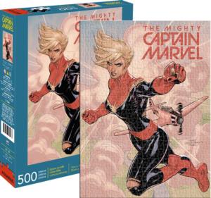 Marvel Captain Marvel Cover Superheroes Jigsaw Puzzle By Aquarius