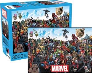 Marvel Cast Superheroes Jigsaw Puzzle By Aquarius