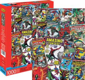 Marvel Spider-Man Collage Super-heroes Jigsaw Puzzle By Aquarius