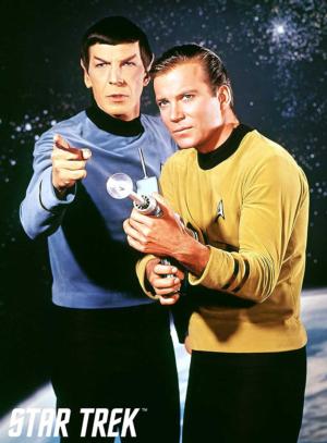 Star Trek Kirk & Spock Sci-fi Jigsaw Puzzle By Aquarius