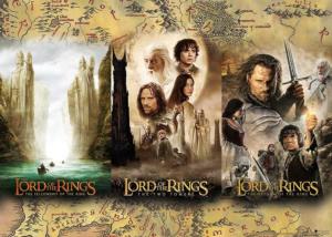 Lord of the Rings Triptych Movies / Books / TV Jigsaw Puzzle By Aquarius