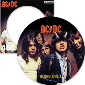 AC/DC Highway To Hell Music Round Jigsaw Puzzle By Aquarius