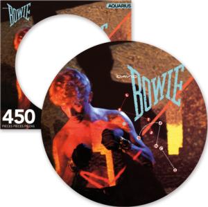 David Bowie Let's Dance Music Round Jigsaw Puzzle By Aquarius