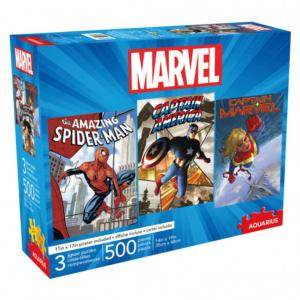 Marvel 500pc x 3 Superheroes Multi-Pack By Aquarius