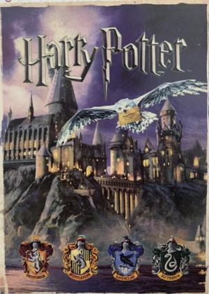 Hedwig, Hogwarts and Crests Harry Potter Jigsaw Puzzle By Aquarius