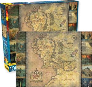 Lord of the Rings Map Movies & TV Jigsaw Puzzle By Aquarius