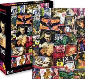 Hammer Horror Classic Collage Movies / Books / TV Jigsaw Puzzle By Aquarius