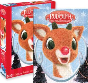 Rudolph Collage Christmas Children's Puzzles By Aquarius