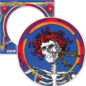 Grateful Dead Skull & Roses Picture Disc Puzzle Music Small Pieces By Aquarius
