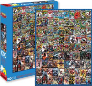 Marvel Spider-Man Covers Spider-Man Jigsaw Puzzle By Aquarius
