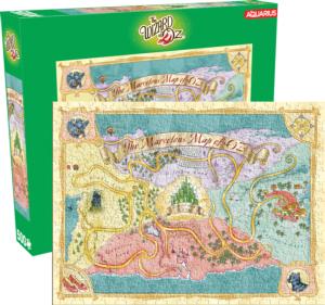 The Wizard of Oz Map Movies & TV Jigsaw Puzzle By Aquarius
