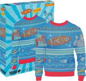 Festivus Ugly Christmas Sweater Christmas Jigsaw Puzzle By Aquarius