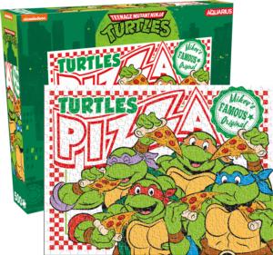 Teenage Mutant Ninja Turtle Pizza Pop Culture Cartoon Jigsaw Puzzle By Aquarius