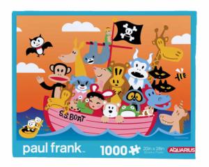 Paul Frank Pirate Ship  Cartoon Jigsaw Puzzle By Aquarius