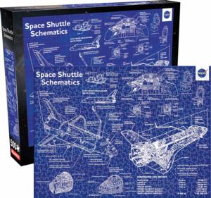 NASA- Shuttle Schematic  Space Jigsaw Puzzle By Aquarius