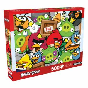 Angry Birds Collage  Pop Culture Cartoon Jigsaw Puzzle By Aquarius