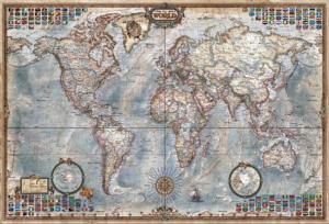 The World Executive Map Maps & Geography Impossible Puzzle By Educa