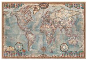 The World Executive Map Maps & Geography Impossible Puzzle By Educa