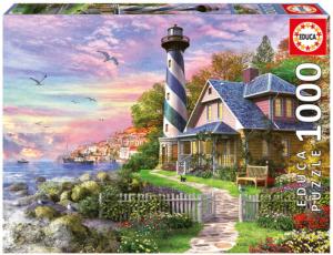 Lighthouse at Rock Bay Lighthouse Jigsaw Puzzle By Educa