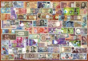 World Banknotes Collage Jigsaw Puzzle By Educa