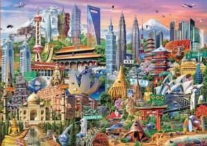 Asia Landmarks Asia Jigsaw Puzzle By Educa