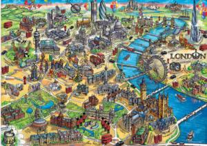 London Map - Scratch and Dent London & United Kingdom Jigsaw Puzzle By Educa