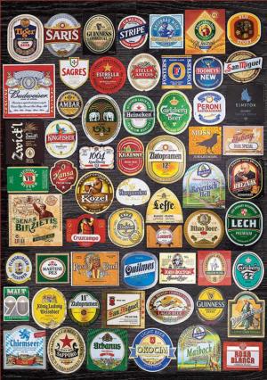 Beer Labels Collage Drinks & Adult Beverage Jigsaw Puzzle By Educa