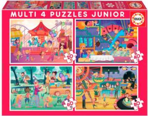 Amusement Park Party Multipack Children's Cartoon Multi-Pack By Educa