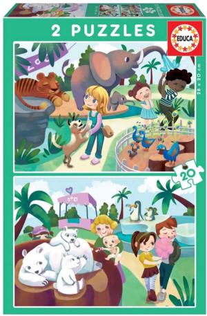 At The Zoo Children's Cartoon Multi-Pack By Educa