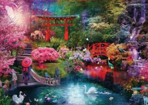 Japanese Garden Lakes & Rivers Jigsaw Puzzle By Educa
