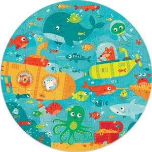 Under The Sea Sea Life Round Jigsaw Puzzle By Educa