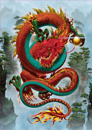 Good Fortune Dragon Dragon Jigsaw Puzzle By Educa