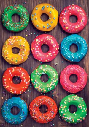 Colorful Donuts Dessert & Sweets Jigsaw Puzzle By Educa