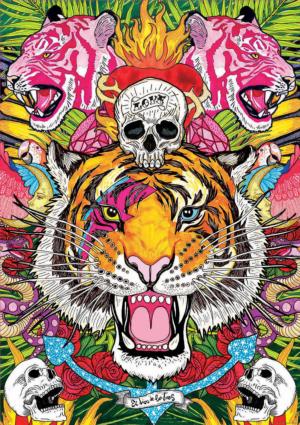 Ecstasy Tigers Jigsaw Puzzle By Educa