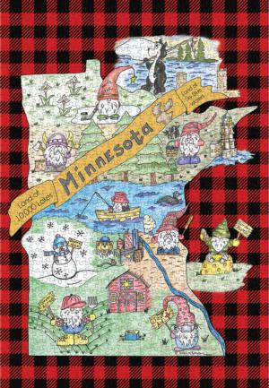 Gnome Sweet Gnome, Minnesota Christmas Jigsaw Puzzle By Turner