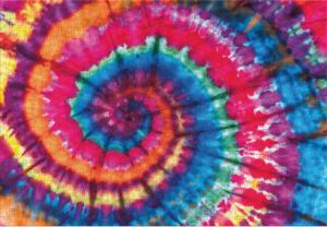 Groovy Tie-Dye Abstract Jigsaw Puzzle By Turner